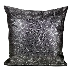 Contemporary Kravet Style Croc Pattern Italian Faux Leather Pillow Cover