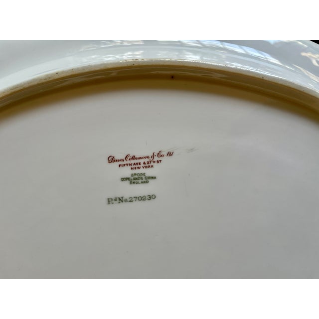 19th C. Copeland Spode Gilt Scalloped Serving Platter For Sale - Image 12 of 12