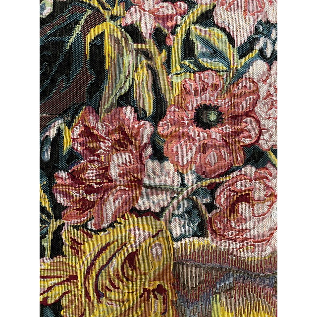 1990s Flower Vase Tapestry For Sale - Image 11 of 12