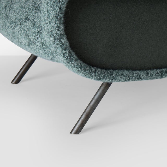 1950s Early Lady Chair Attributed to Marco Zanuso for Arflex For Sale - Image 10 of 11