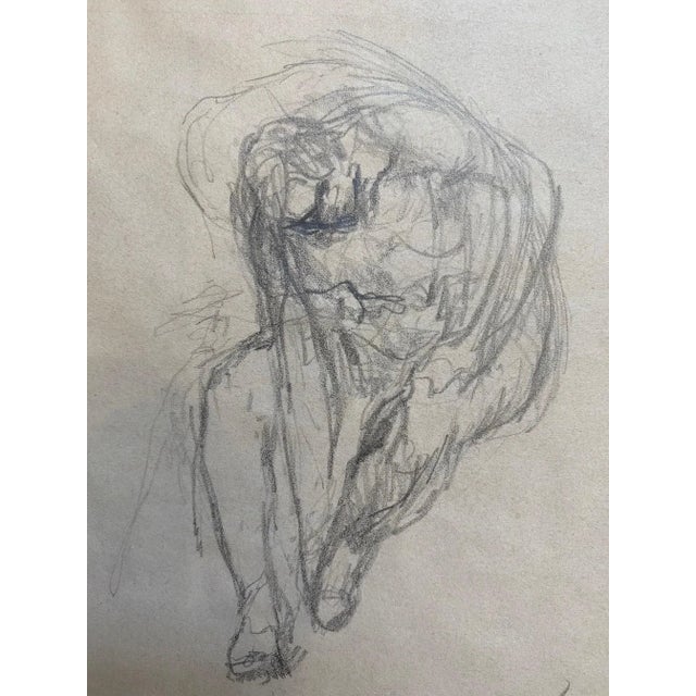 Otto Vautier, L'habillage, 1910, Pencil on Paper For Sale - Image 4 of 7