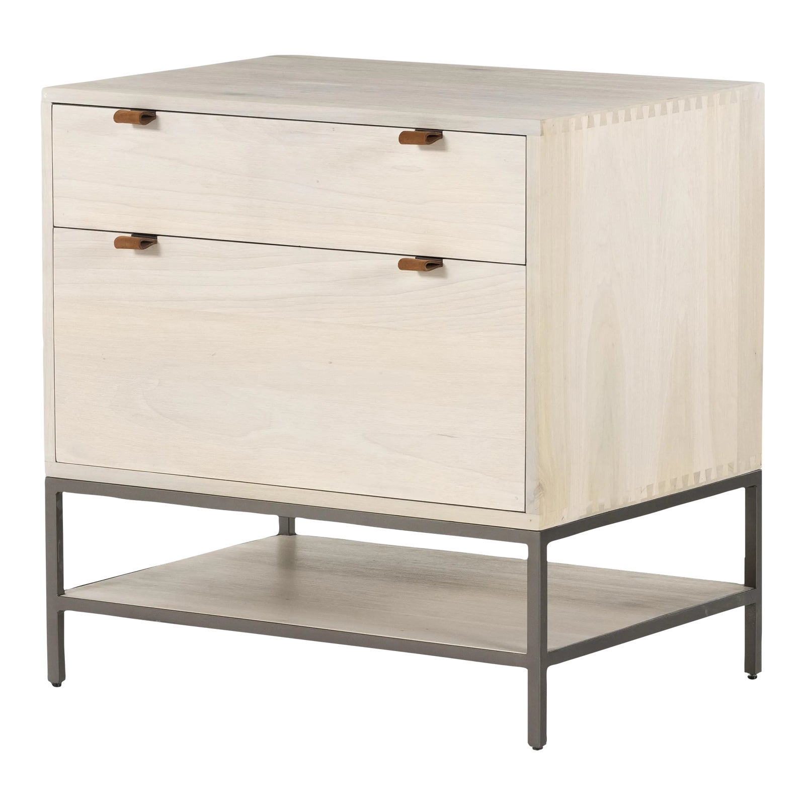 Four Hands Trey Modular Filing Cabinet, Dove Poplar | Chairish