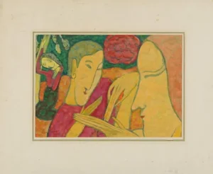 Chinese Artist, Figurative Scene, 1917, Watercolor