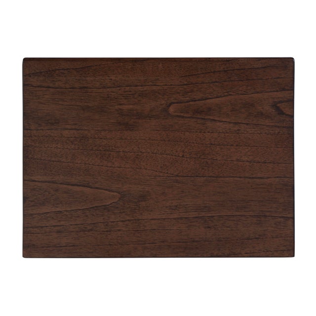 Halmstad 22 in. W Rectangular Wood Panel 3 Drawer Narrow Nightstand, Brown For Sale - Image 11 of 11