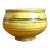 Vintage Striped Earthenware Decorative Bowl For Sale