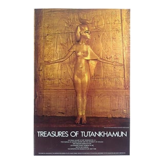 Vintage 1976 " Treasures of Tutankhamun " Collector's Large Museum Exhibition Poster For Sale