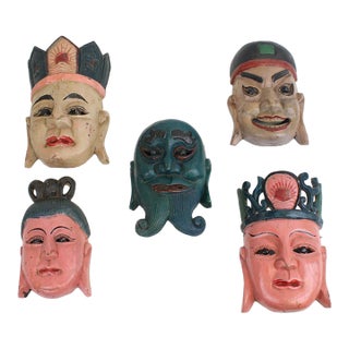 Theatrical Masks Curated Collection Set A For Sale