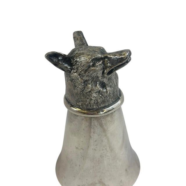 Vintage Silverplate Foxhead Stirrup Cup For Sale In New York - Image 6 of 11