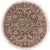 Shabby Chic 1990's Pak-Persian Green/Gray Wool Round Rug - 6'2'' X 6'3'' For Sale - Image 9 of 9