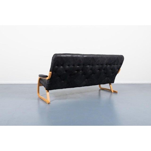 Danish Modern Patchwork Leather Sofa, 1970s For Sale - Image 6 of 11