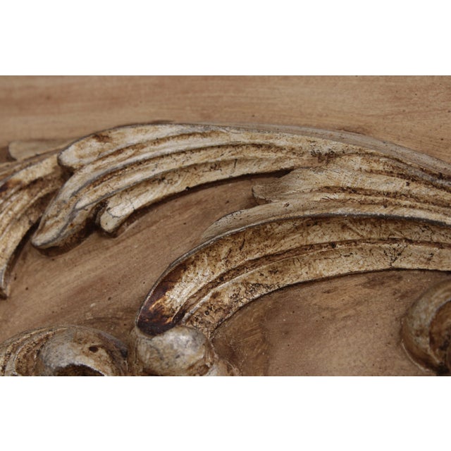 Ethan Allen Large Italian Carved Pier Mirror For Sale - Image 9 of 18