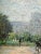 Impressionist Paris Street Scene, Tuileries Garden in Silver Frame, Signed 1980's For Sale In New York - Image 6 of 12
