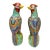 Chinese Famille Rose Porcelain Phoenixes--a Pair For Sale