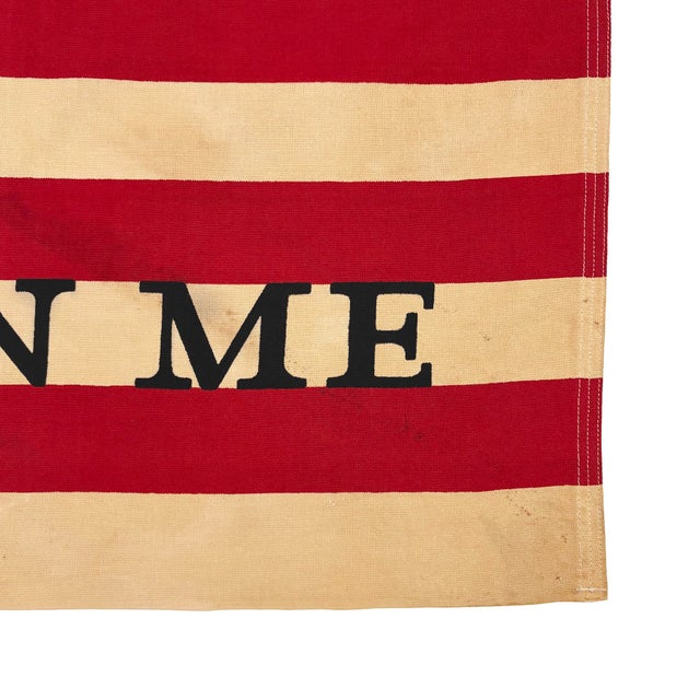 Late 20th Century Vintage Cotton "Don't Tread on Me" Snake Flag, First Navy Jack For Sale - Image 5 of 6