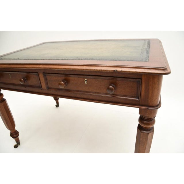 William IV Leather Top Desk, 1830s For Sale - Image 10 of 11