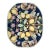 Late 20th Century Majolica Acqua Fa Cedra Raised Relief Lemon Flower Leaves Large Platter For Sale
