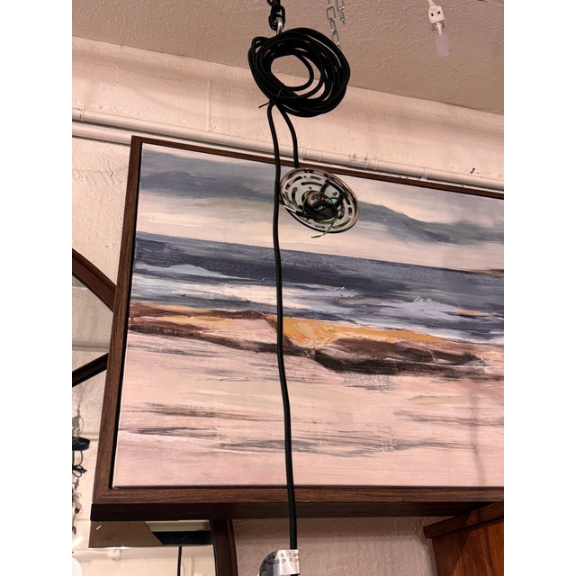 Restoration Hardware 20th C. Factory Filament Smoke Glass Barn Pendant For Sale In San Francisco - Image 6 of 14