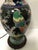 Antique Asian Hand Painted Bird Lamp Gorgeous vibrant colors Wood base Double original sockets Looks to be rewired But the...