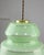 Mid-Century Pendant Lamp in Green Glass and Brass For Sale - Image 9 of 15