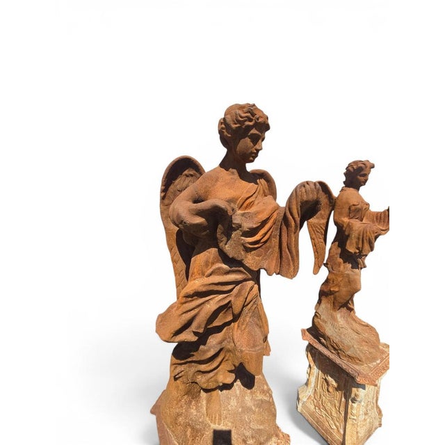 Four Seasons Sculptures in Patinated Iron, 1970s, Set of 4 For Sale - Image 13 of 15