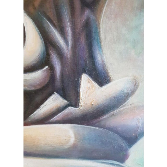 Justin Pelissier, Les 3 Saintes Amarie, 1970s, Oil on Canvas For Sale - Image 4 of 17