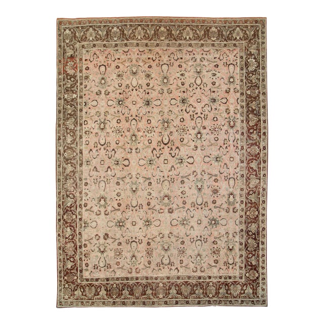Galerie Shabab Collection Early 20th Century Persian Tabriz Carpet For Sale
