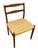 Wood 1970s Mid-Century Danish Modern Ladder-Back Dining Chair With Woven Paper Cord Seat For Sale - Image 7 of 10