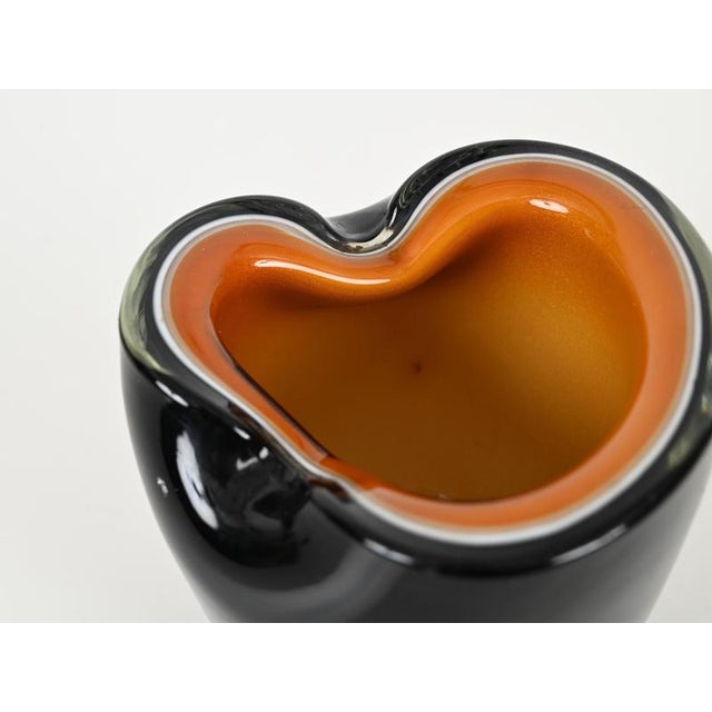 Orange Murano Glass Ashtrays from Erco, Italy, 1970s, Set of 3 For Sale - Image 13 of 16