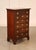 High Quality Bench Made Solid Walnut Highboy Chest Featuring A Straight Form With Graduated Drawers And Molded Top. Upper...