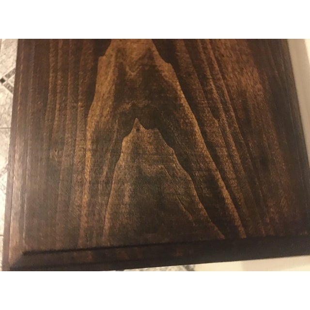 Wood Side Table with Magazine Shelf, 1950s For Sale - Image 7 of 18