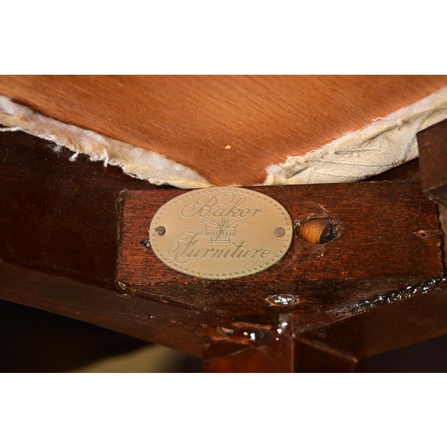 Baker Furniture Georgian Carved Mahogany Side Chair or Dining Chair For Sale - Image 12 of 13
