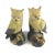 Mid-Century Modern 1950s Yellow Painted Mid Century Clay Owls - a Pair For Sale - Image 3 of 12