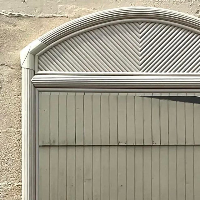 Vintage Costal Pencil Reed Mirror For Sale - Image 11 of 13