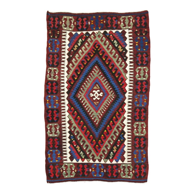 Vintage Kilim, 2'4'' X 3'6'' For Sale