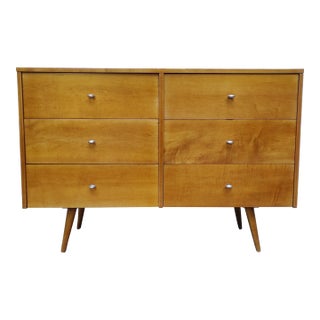 Paul McCobb Mid Century Modern Six Drawer Lowboy Dresser Chest For Sale