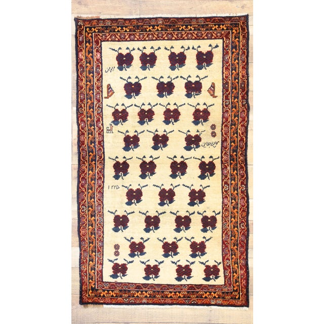 Vintage Persian Shiraz Rug - 03'04 X 05'07 For Sale In Dallas - Image 6 of 7