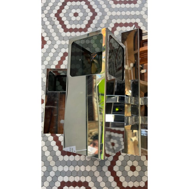 Vintage 1970’s Mid Century Fredrick Ramond Chrome Chandelier For Sale - Image 9 of 10