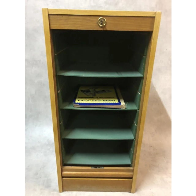 Industrial Oak Curtain Cabinet, 1970s For Sale - Image 3 of 9