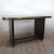 Black Vintage Wooden Table with Inlaid Black Glass Top, 1950s For Sale - Image 8 of 10