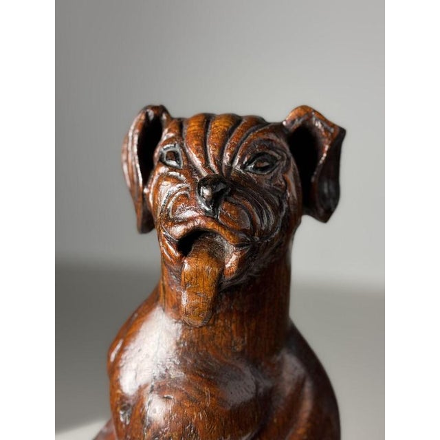 Hand-Carved Statue of Dog Saint Rocco, 18th Century For Sale - Image 17 of 18