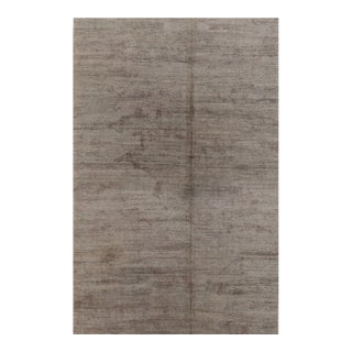 Rug & Kilim’s Modern Textural Rug in Neutral Taupe and Gray Tone-on-Tone -13x20 For Sale