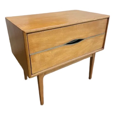 1960s Single Vignola Nightstand in Bleached Walnut For Sale