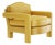 Daffodil Velvet Elio Lounge Chair by Ceraudo For Sale