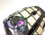Glass 1990s Tiffany Style Slag Glass Lamp Shade Multicolor With Marble Glass For Sale - Image 7 of 7