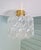 Ceiling Light in Brass and Textured Clear Glass by Helena Tynell for Glashütte Limburg, 1970 For Sale - Image 16 of 16