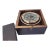 Brass Boat Compass in Varnished Wood Box For Sale