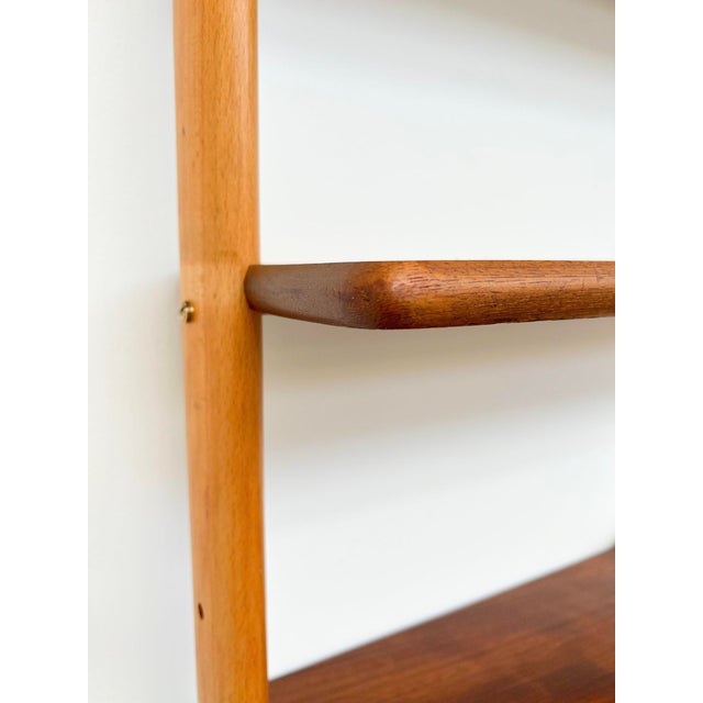 Modular Teak and Beech Wall System attributed to William Watting for Scanflex, Denmark, 1960s For Sale - Image 10 of 17
