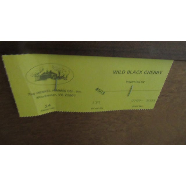 1980s Henkel Harris Cherry Dresser Designer Bachelors Chest For Sale - Image 13 of 13