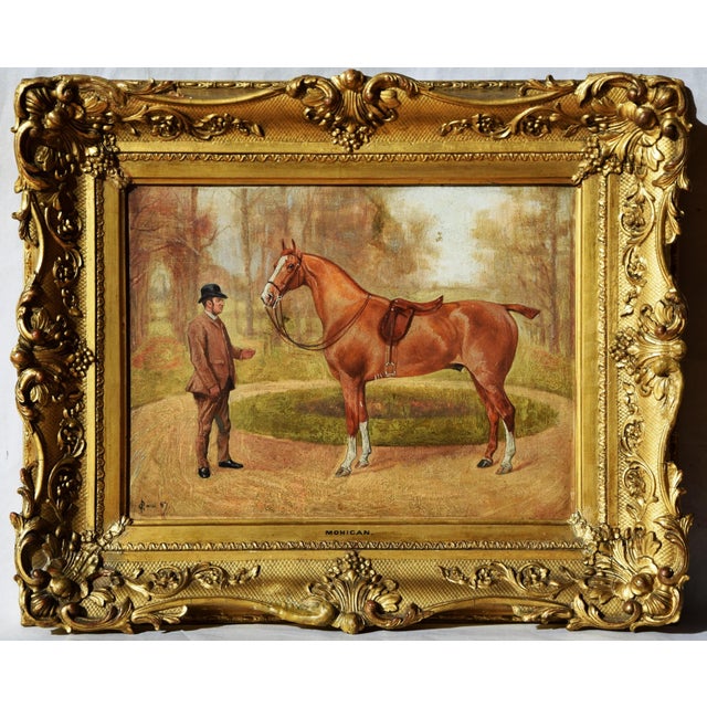 George Paice 1854 Pimlico (London) - 1928 "Mohican" Oil on cardboard, framed (likely original frame by "R. Watson / Carder...