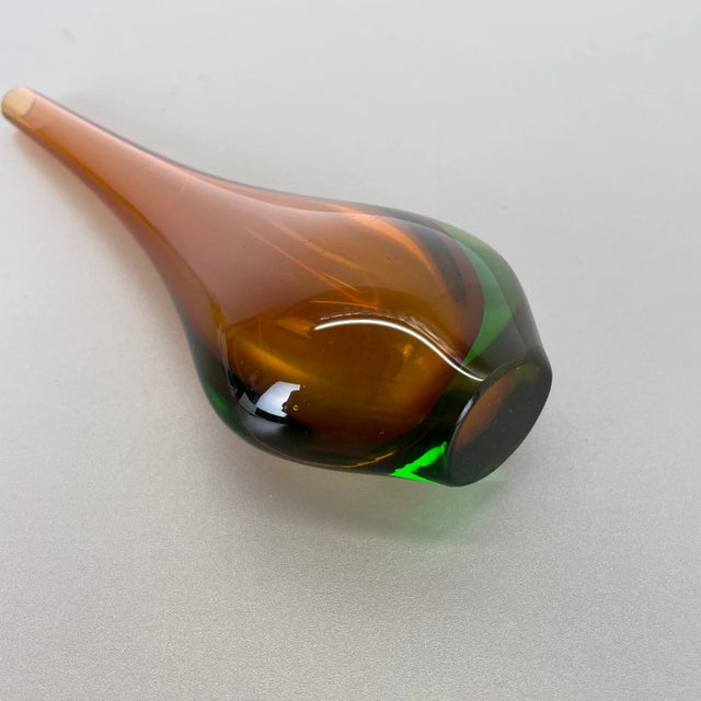 Large Murano Glass Sommerso Single-Stem Vase from Flavio Poli, Italy, 160s For Sale - Image 14 of 18